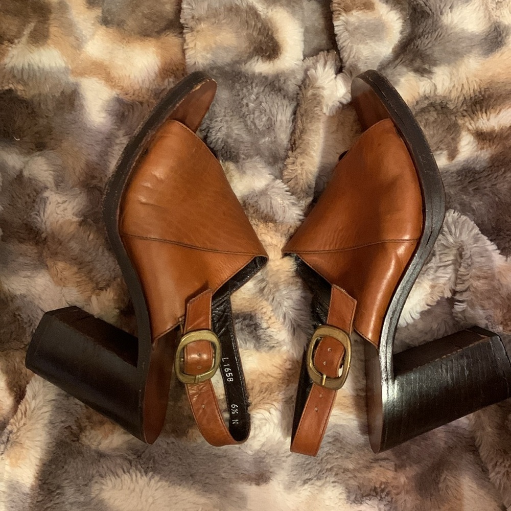 MARTINI OSVALDO Leather Heels / Sandals — 6.5 - Picture 7 of 12